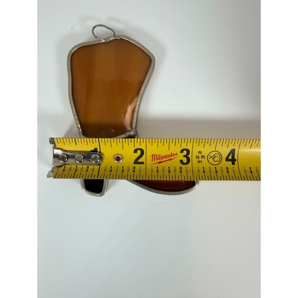 Stained Glass Cowboy Boot Ornament Spur Sun Catcher Western Decor - Picture 8 of 8